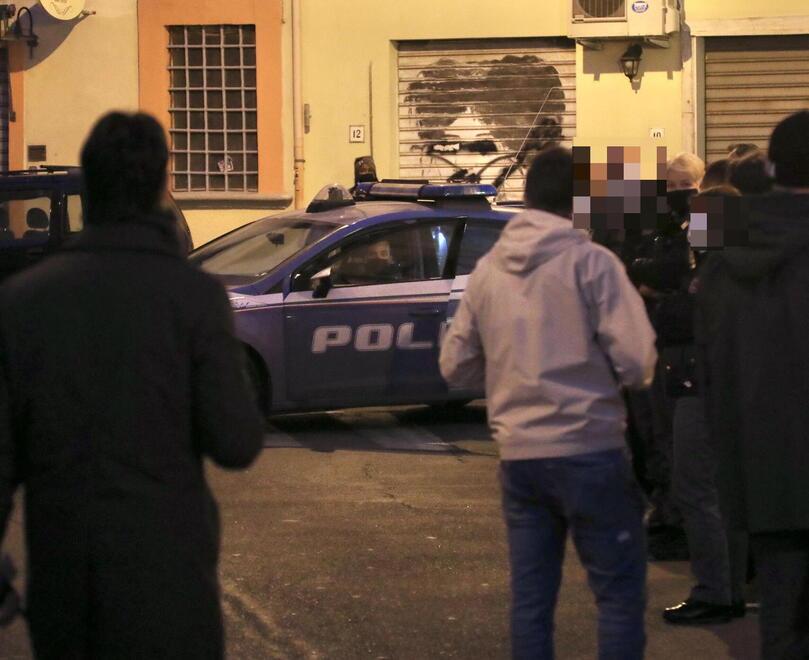 Polizia nella zona di via Garibaldi (foto d'archivio)