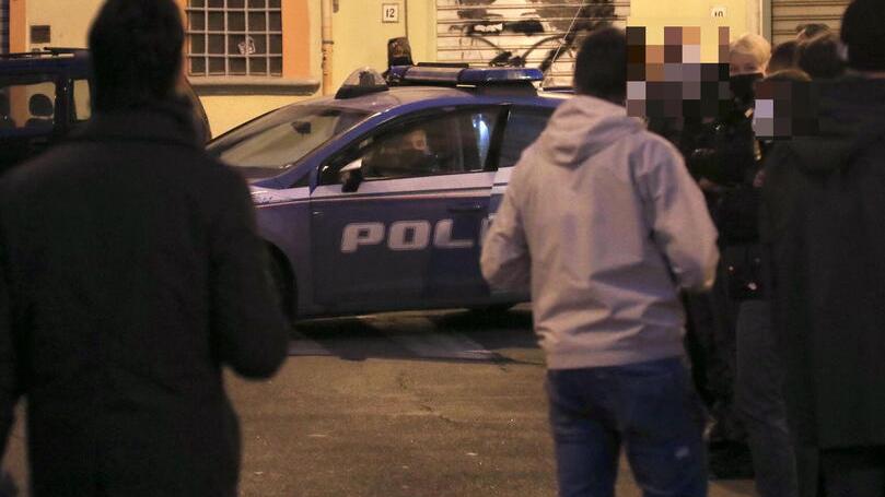 Polizia nella zona di via Garibaldi (foto d'archivio)