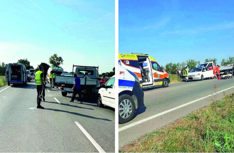 Tamponamento a catena sulla via Emilia, ferite tre persone e traffico in tilt