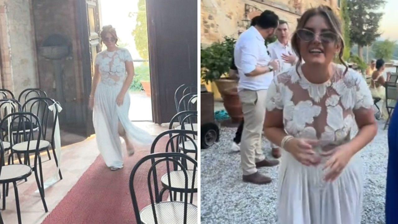 
	Due immagini della festa tratte da video pubblicati su Tik Tok

