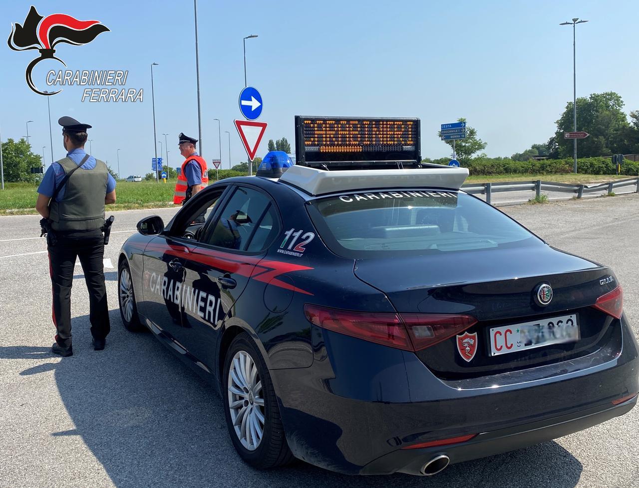 Copparo, sorpasso azzardato sull’auto appena rubata: era anche ubriaco