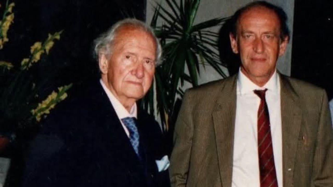 Michele Zappella con lo zio Mario Tobino
