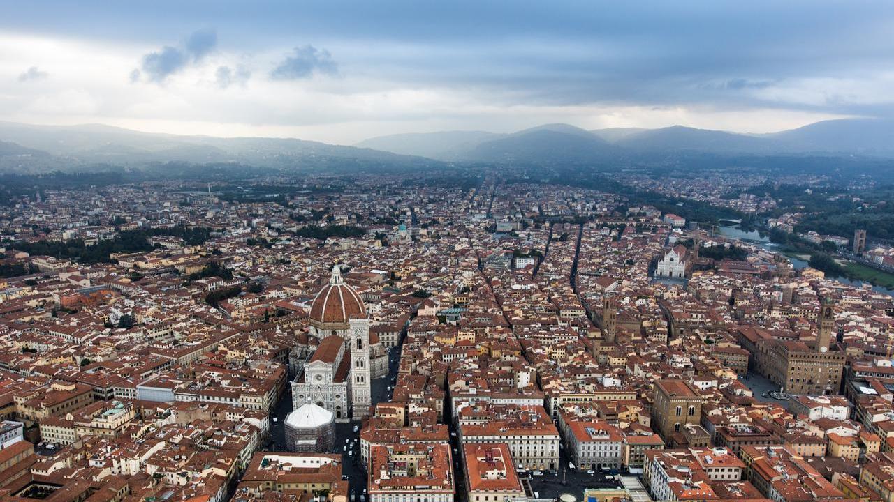 Una veduta di Firenze dall'alto