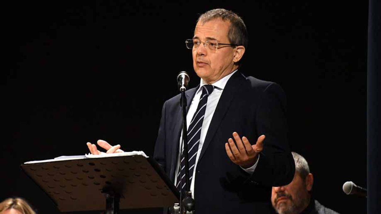 Ugo Boggi durante una premiazione nel 2024