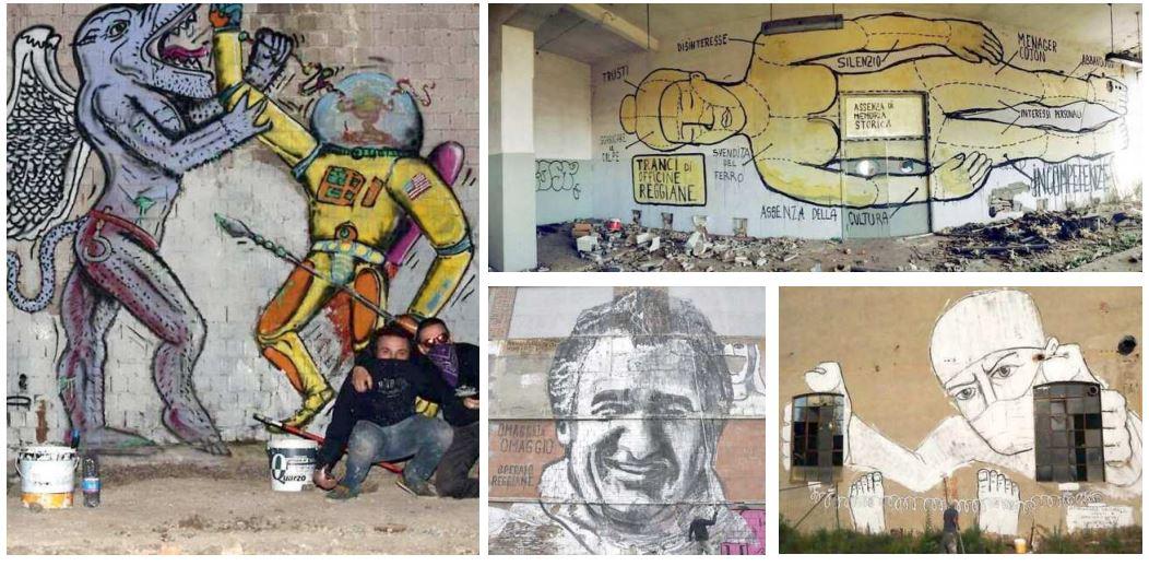 Ex Reggiane, demoliti i capannoni simbolo della Street Art: l’artista chiede di salvare la memoria delle opere