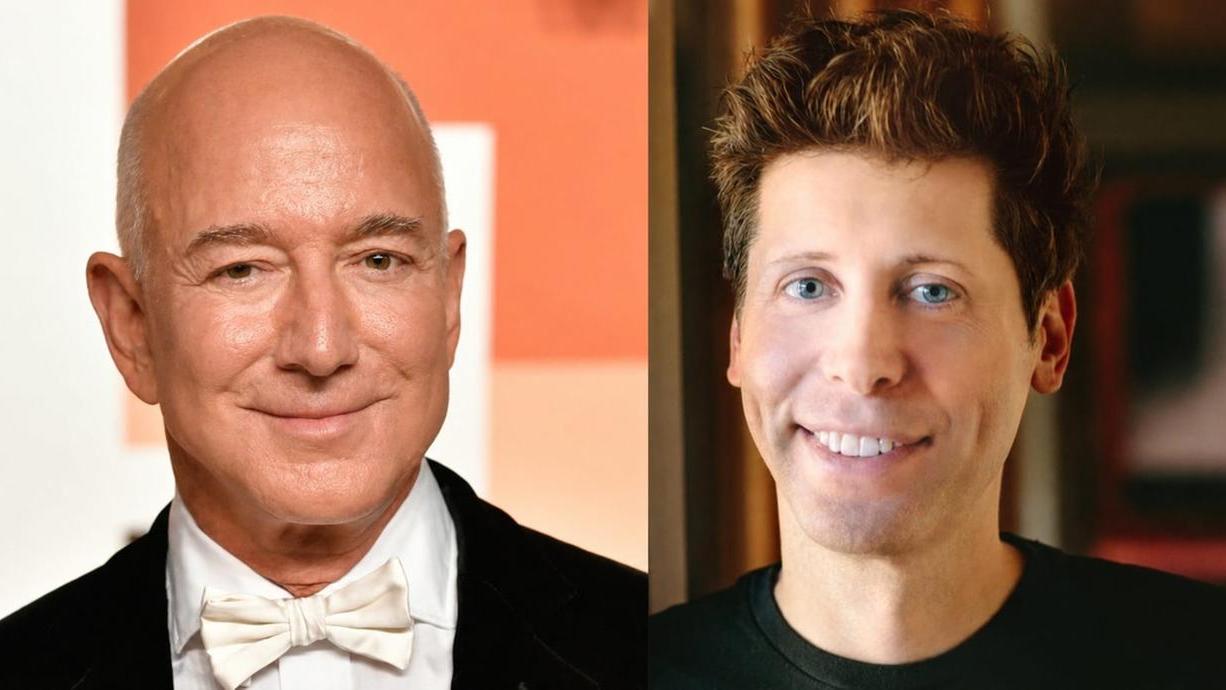 Jeff Bezos e Sam Altman