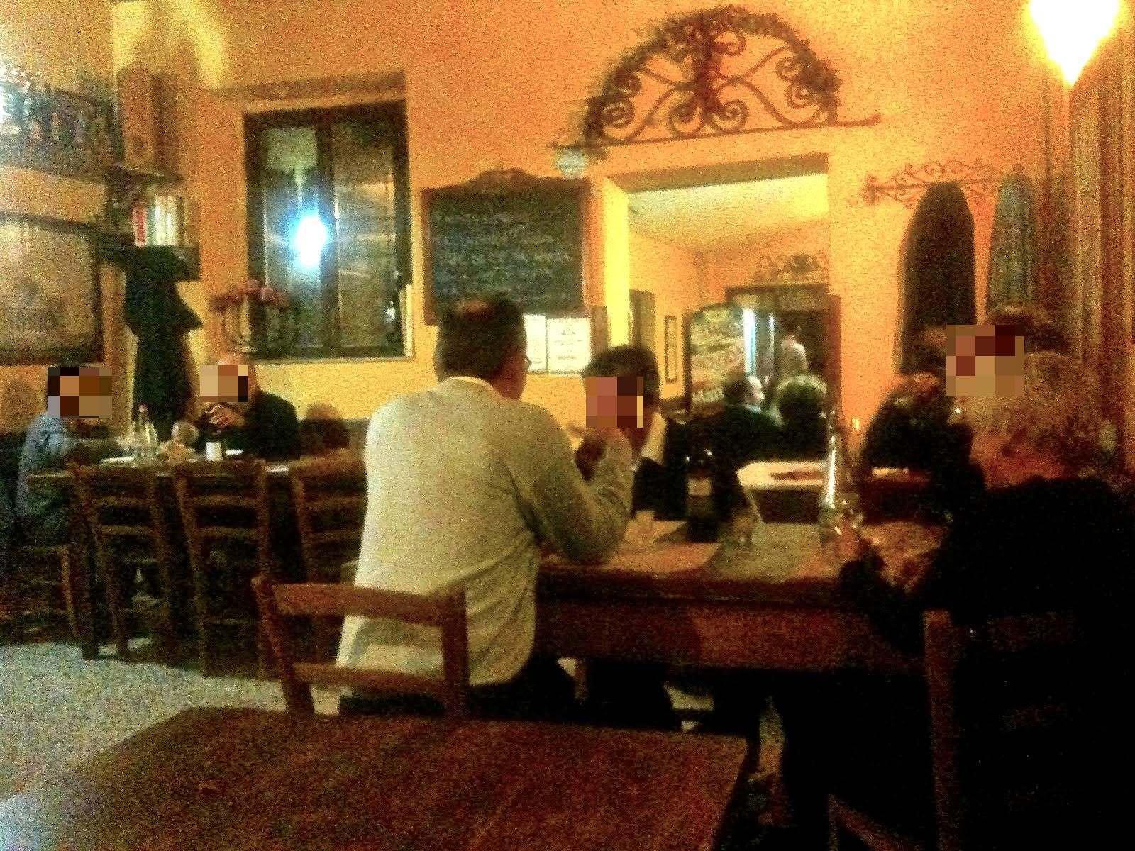 Il ristorante "Al Pallaio" di via del Corona