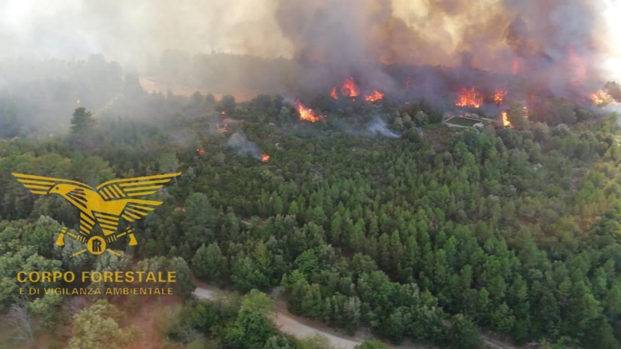 L’Ogliastra brucia, in azione tre mezzi aerei