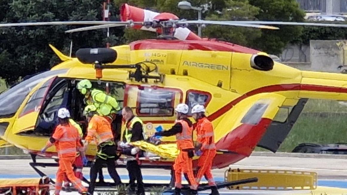 Motociclista gravemente ferito, interviene l’elisoccorso: trasportato al Brotzu in codice rosso