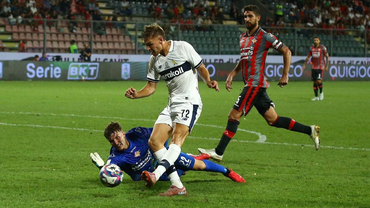 La rete dello 0-1 realizzata da Giacomo Olzer, autore di una doppietta