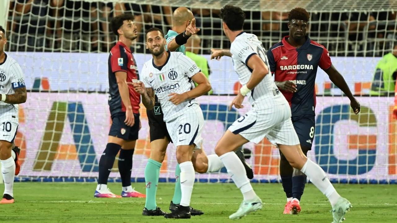Cagliari-Inter: 0-1. Nerazzurri avanti, la sblocca Calhanoglu- LA DIRETTA