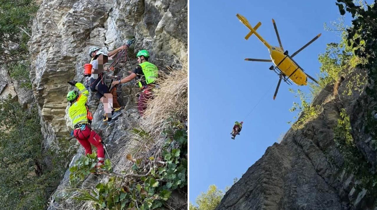 Malore durante la ferrata sulla Pietra di Bismantova: salvata