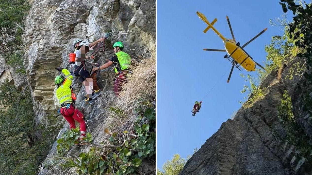 La 29enne soccorsa sulla Pietra di Bismantova