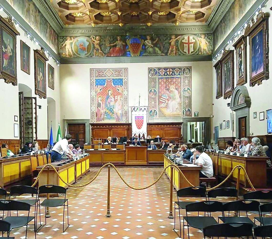 
	Una seduta del Consiglio comunale di Prato

