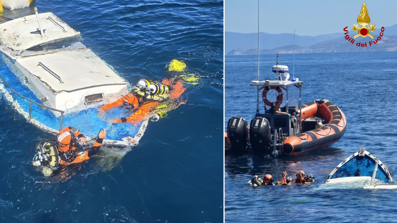 Paura a Porto Torres, affonda una barca all’ingresso del porto: intervengono i sommozzatori