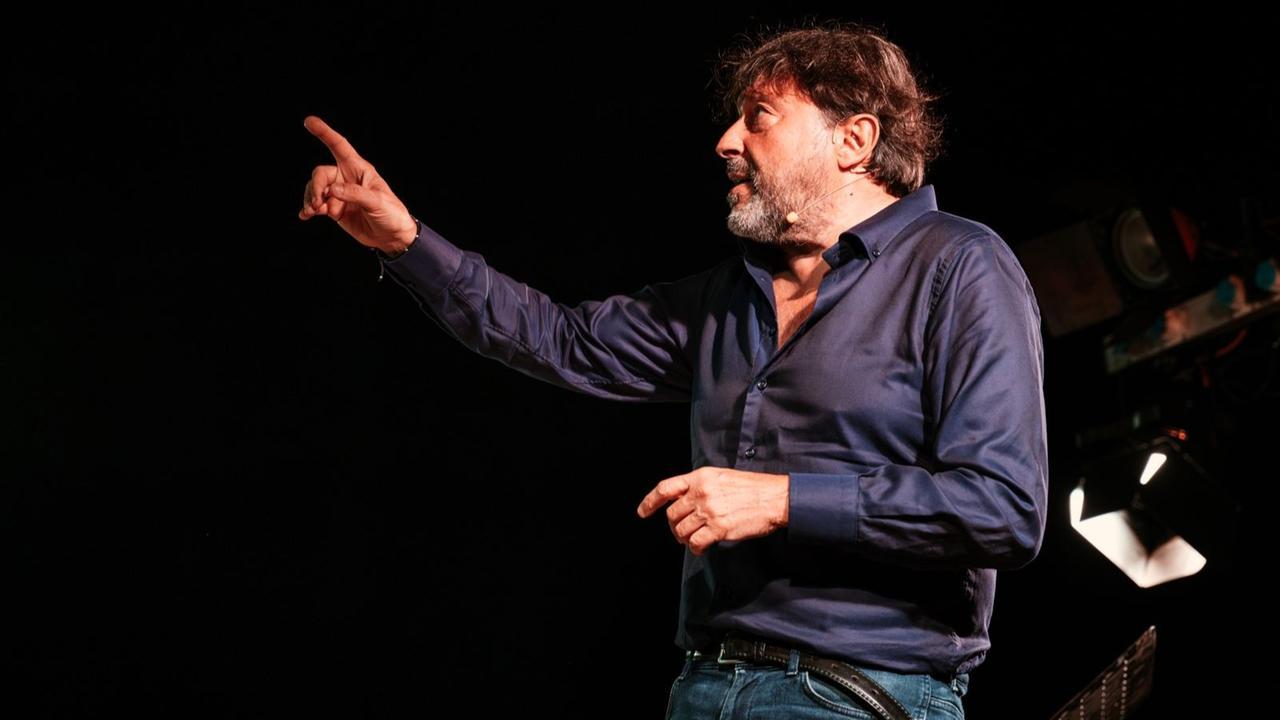 Sigfrido Ranucci a Florinas in Giallo (foto Beatrice Cirronis)