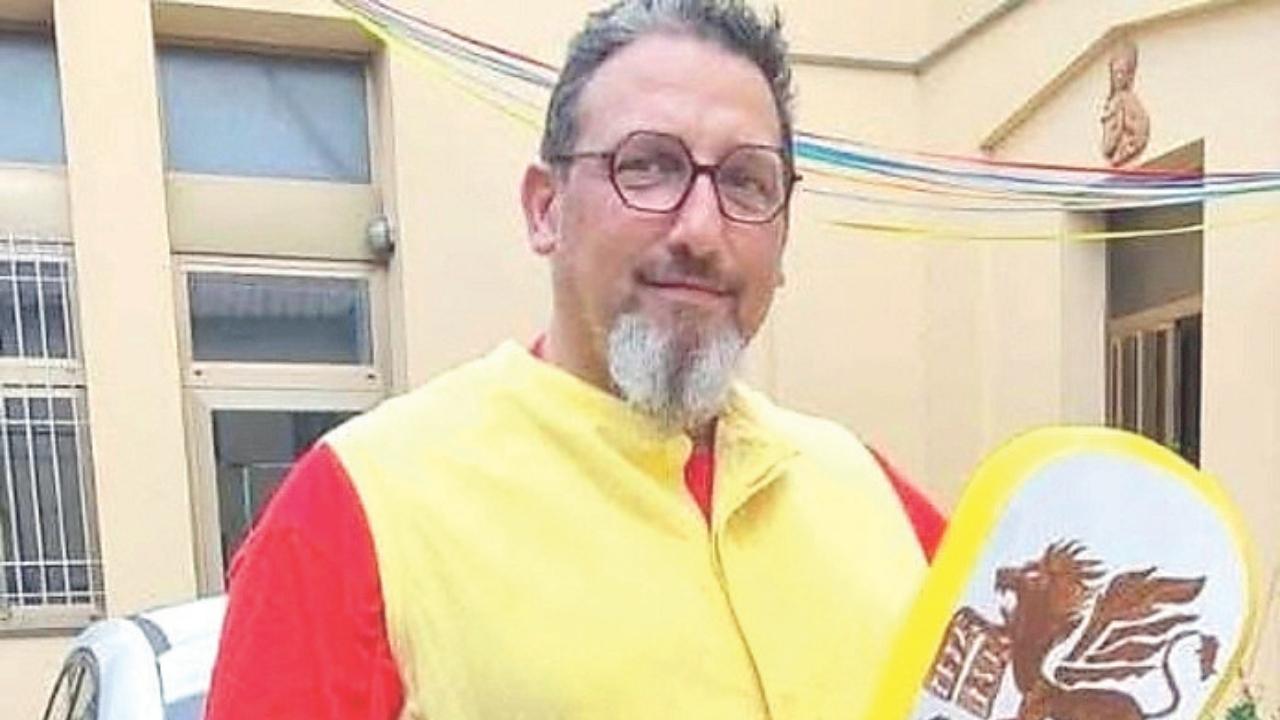 Riccardo Comparini con la cotta del San Marco