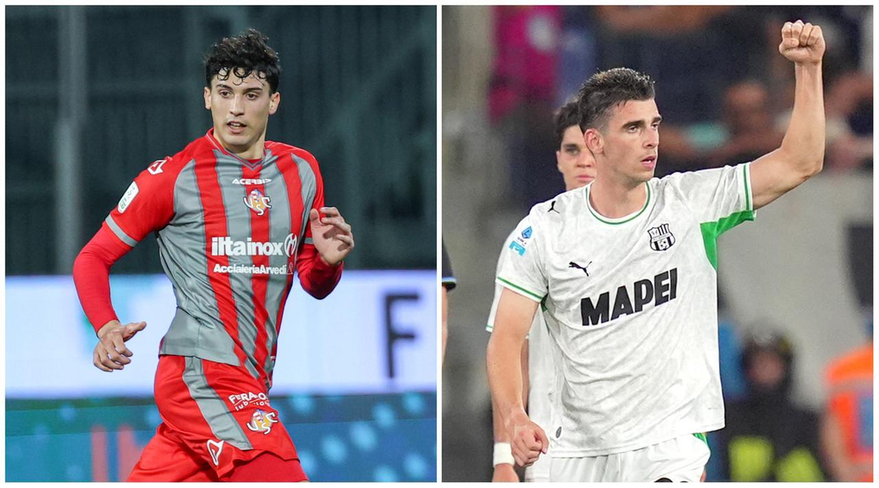 
	A sinistra Francesco Folino (Cremonese), a destra Cas Odenthal (Sassuolo)

