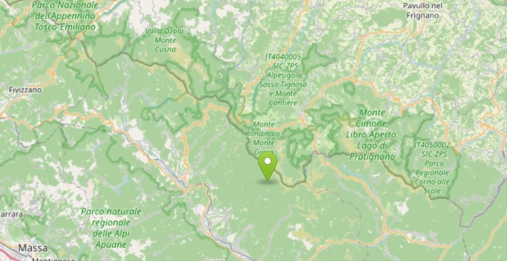 Scossa di terremoto nella notte in Appennino tra Toscana ed Emilia: epicentro sul monte Giovo