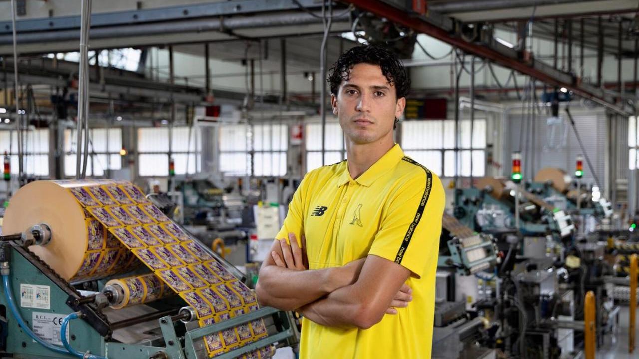 Il nuovo acquisto del Modena Folino nello stabilimento Panini