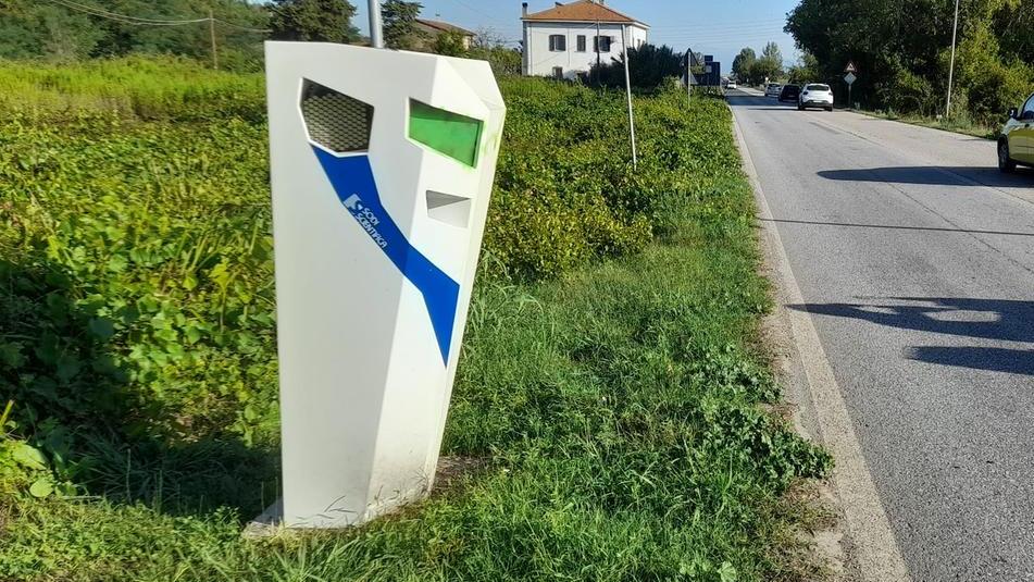 L'autovelox imbrattato