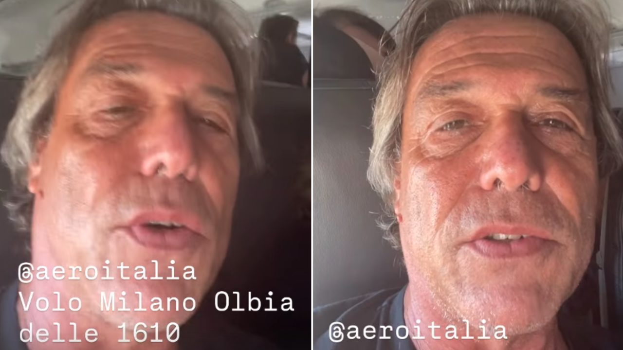 Guasto sull’aereo per Olbia, tre ore di ritardo, a bordo anche il chitarrista degli Elio e le storie tese: «Lasciati al caldo con 40 gradi»