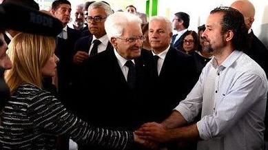 Meloni e Mattarella con Luca Signorelli