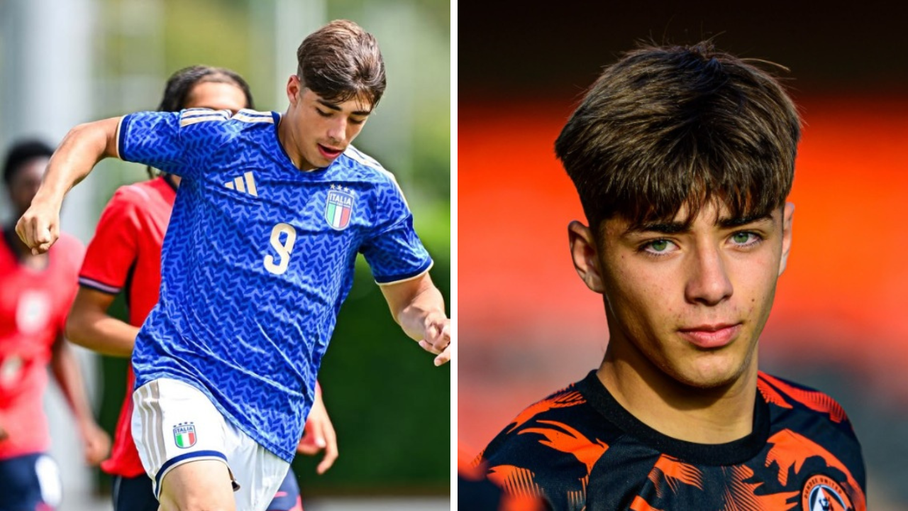 Lorenzo Sassetti in maglia azzurra e in un primo piano con il Dundee