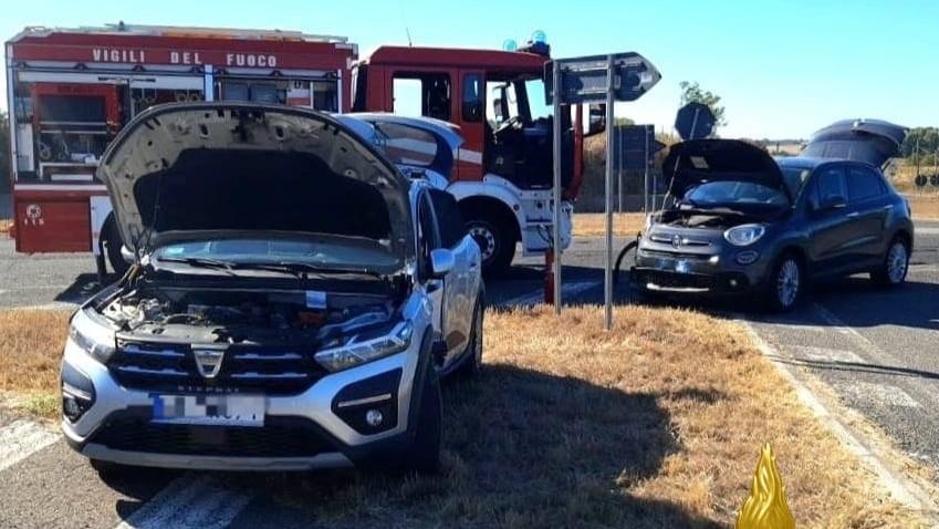 Scontro all'incrocio tra le provinciali 68 e 57: due feriti