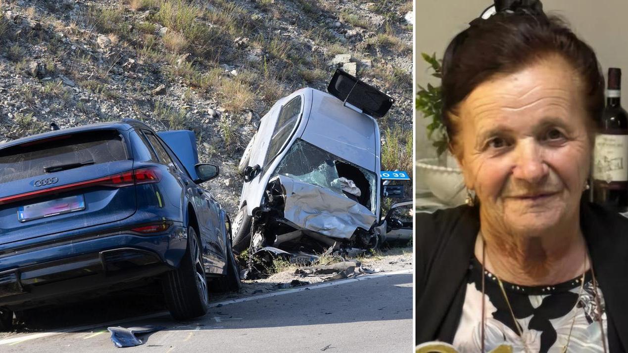 Le auto distrutte e la vittima, Maria Parenti