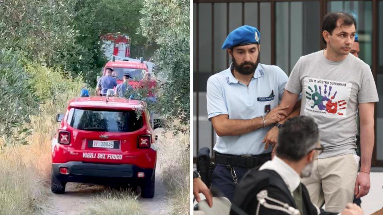 
	I rilievi al casolare degli orrori e Vasile Frumuzache in aula in Corte d&rsquo;Assise il giorno della sentenza all&rsquo;ergastolo&nbsp;

