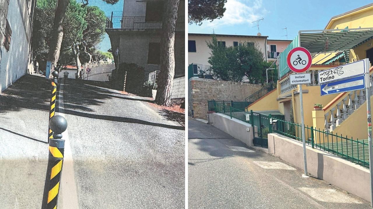 
	Una doppia veduta di via Torino

