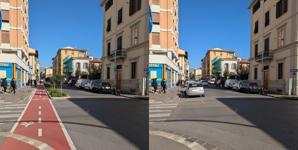 
	Una simulazione realizzata dalla Fiab di come verr&agrave; la ciclabile

