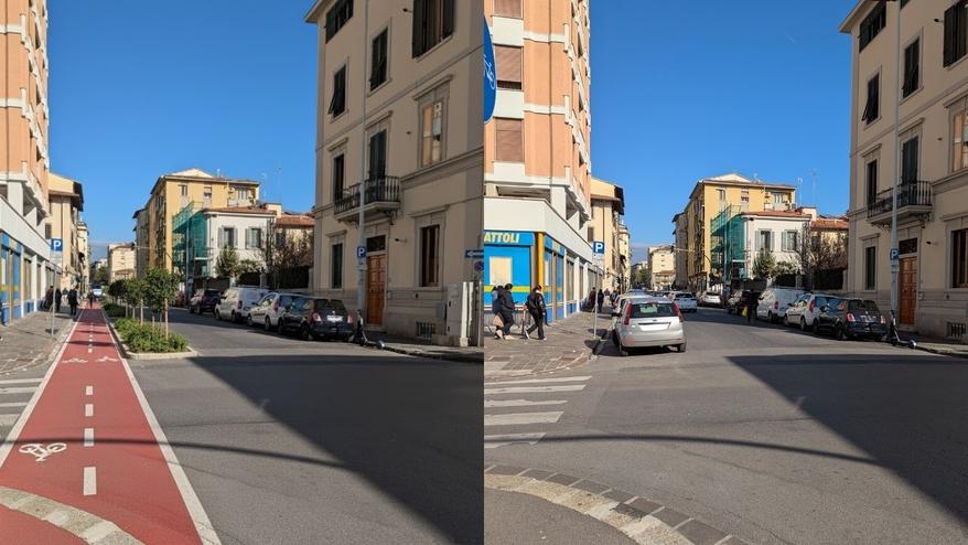 Una simulazione realizzata dalla Fiab di come verrà la ciclabile