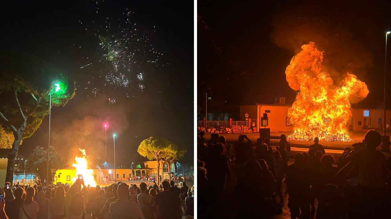 Due momenti della serata (foto Iacopo Giannini)