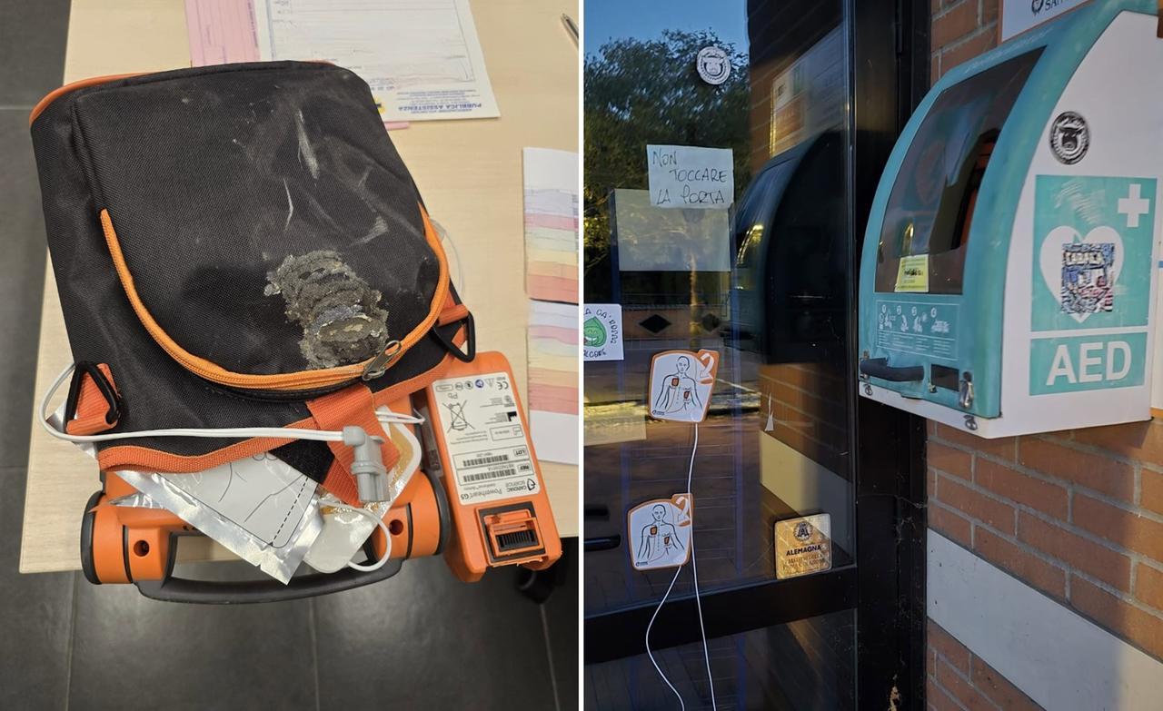
	Il defibrillatore vandalizzato

