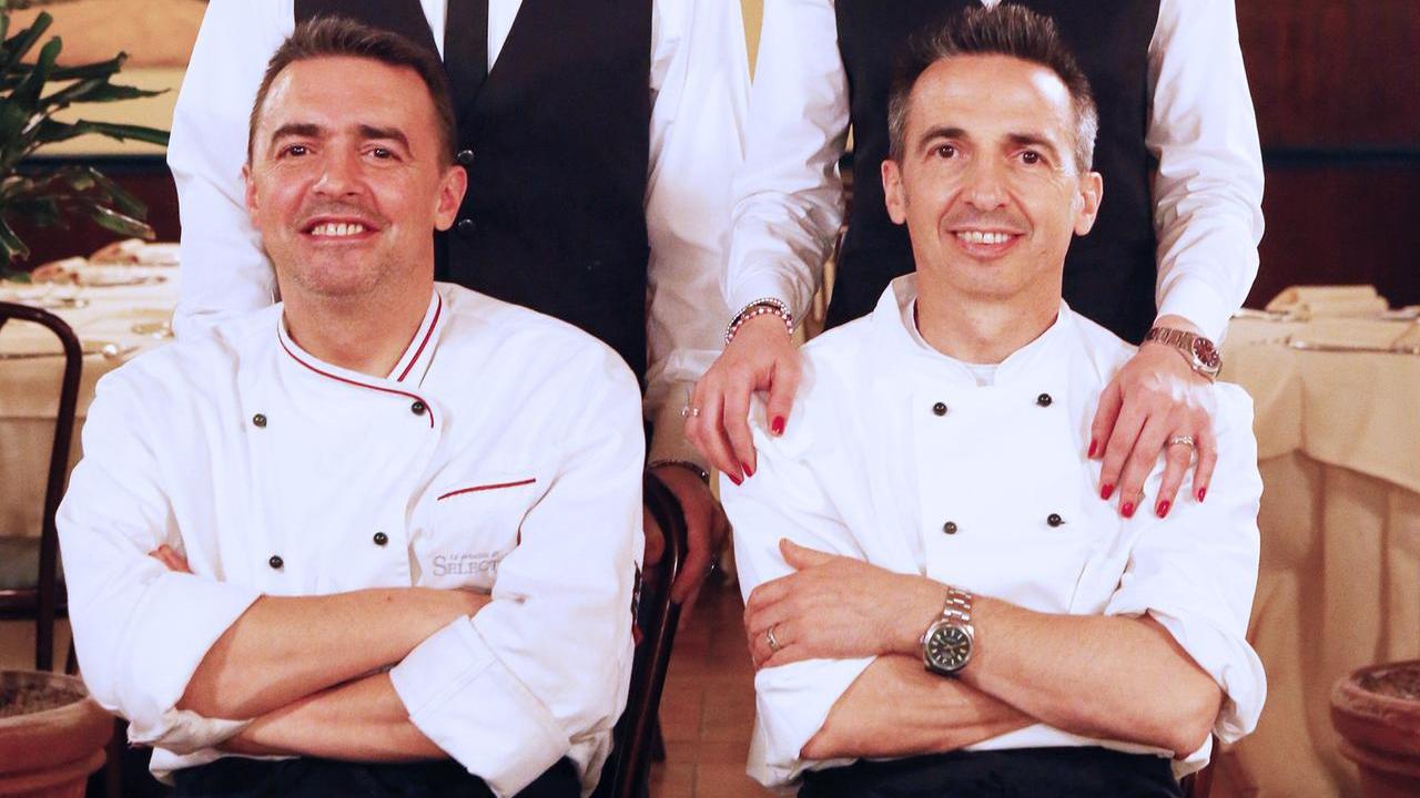 Pasquale Caruso (a sinistra) con il fratello Gigi