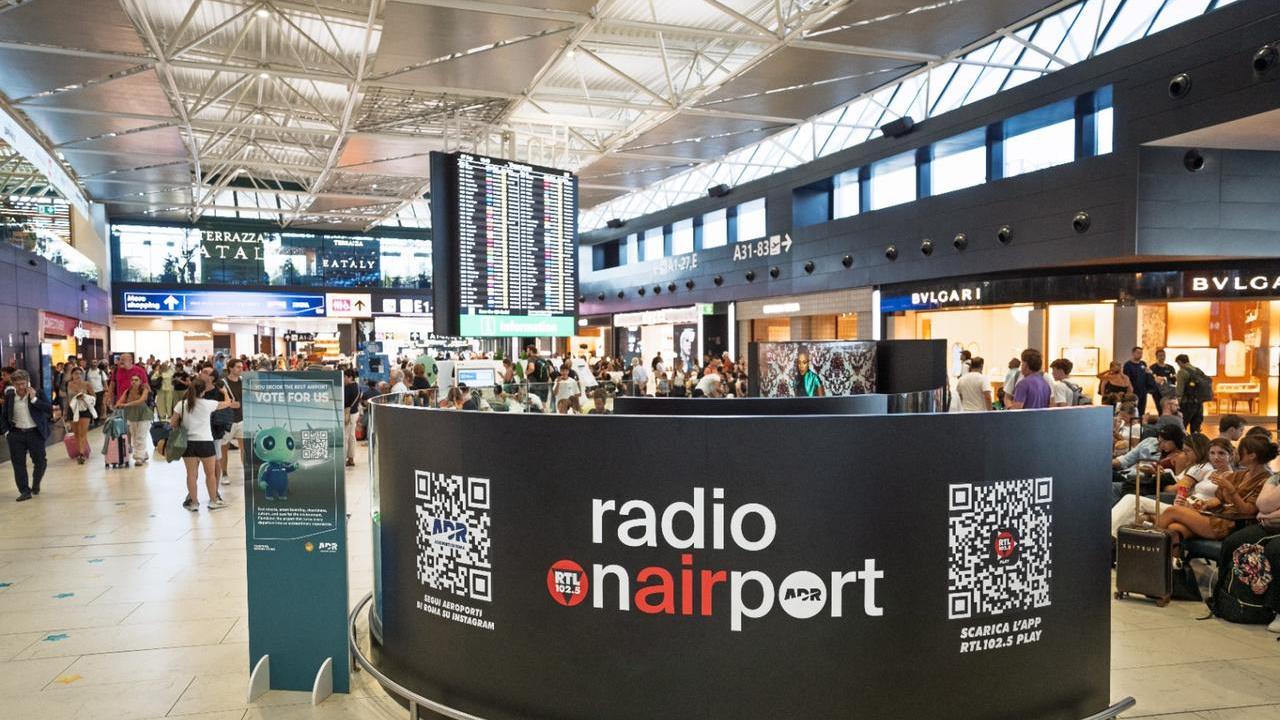 RTL 102.5 e Radio Zeta in diretta dall’aeroporto di Roma Fiumicino