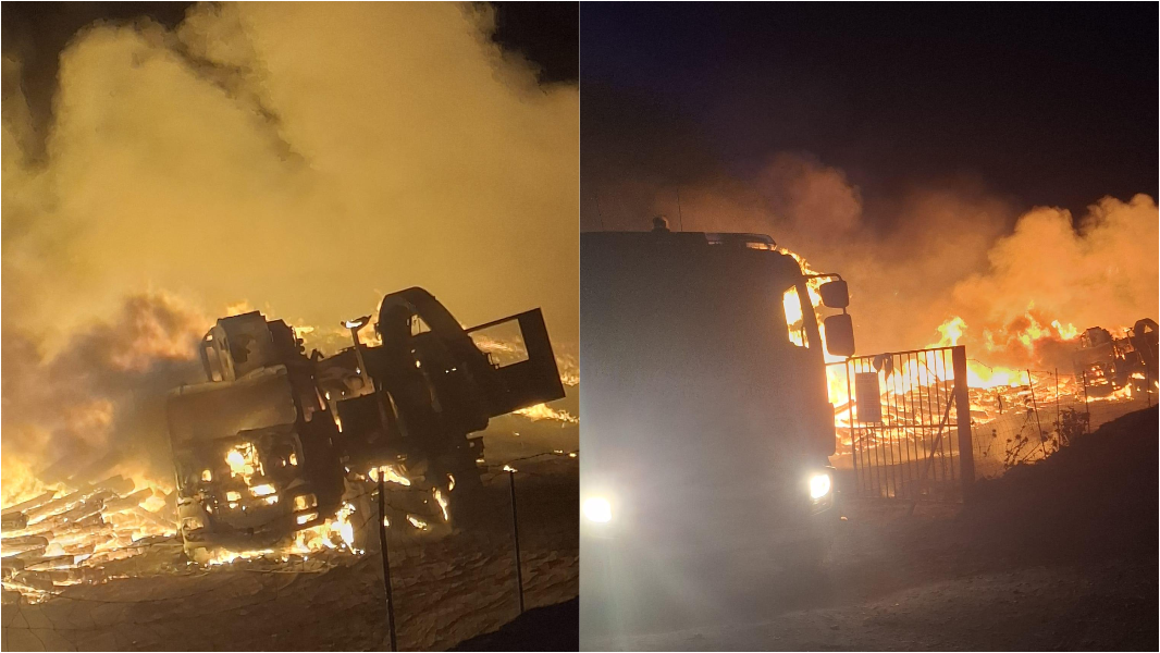 Spaventoso incendio nelle campagne: il fuoco innescato durante il taglio degli alberi