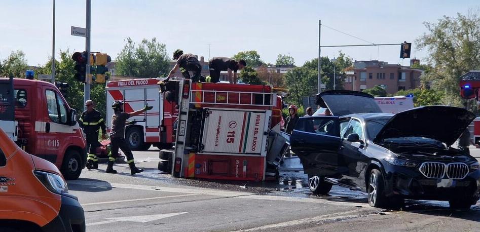 Uscito dalla Terapia intensiva il vigile del fuoco ferito gravemente nell’incidente: «Sta meglio»