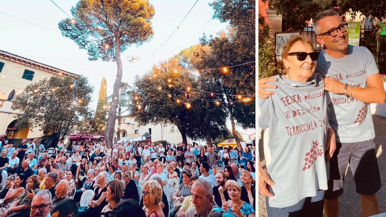
	Il pubblico a Terricciola e Nonna Silvi con il sindaco Matteo Arcenni


