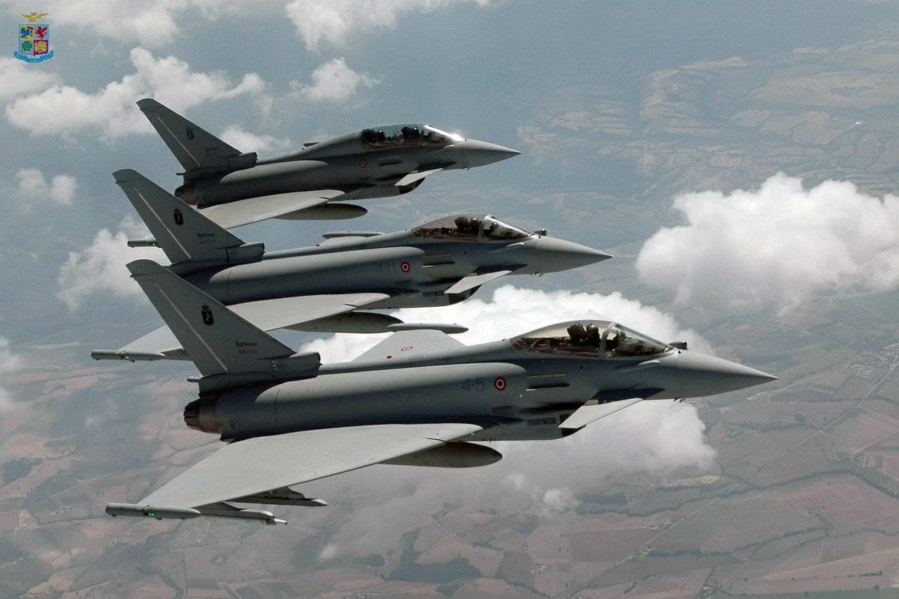 
	I caccia Eurofigheter della base di Grosseto

