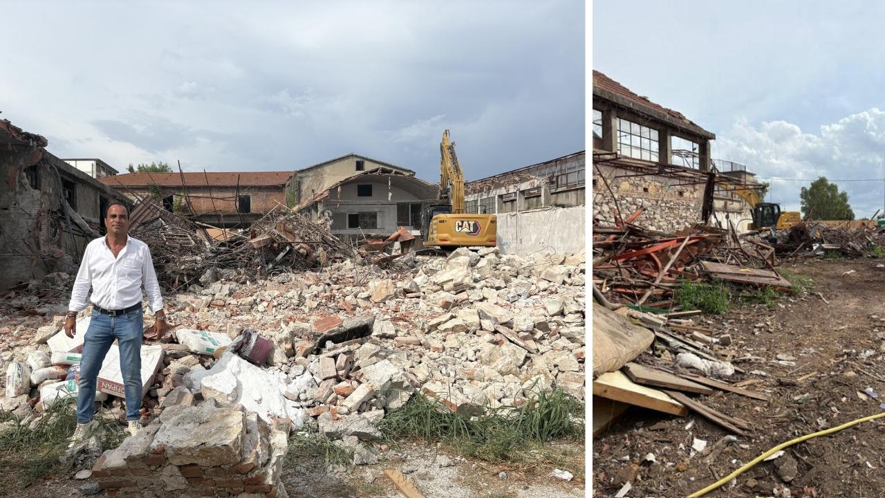 Alessandro Cavallini e il cantiere all'ex Pighini