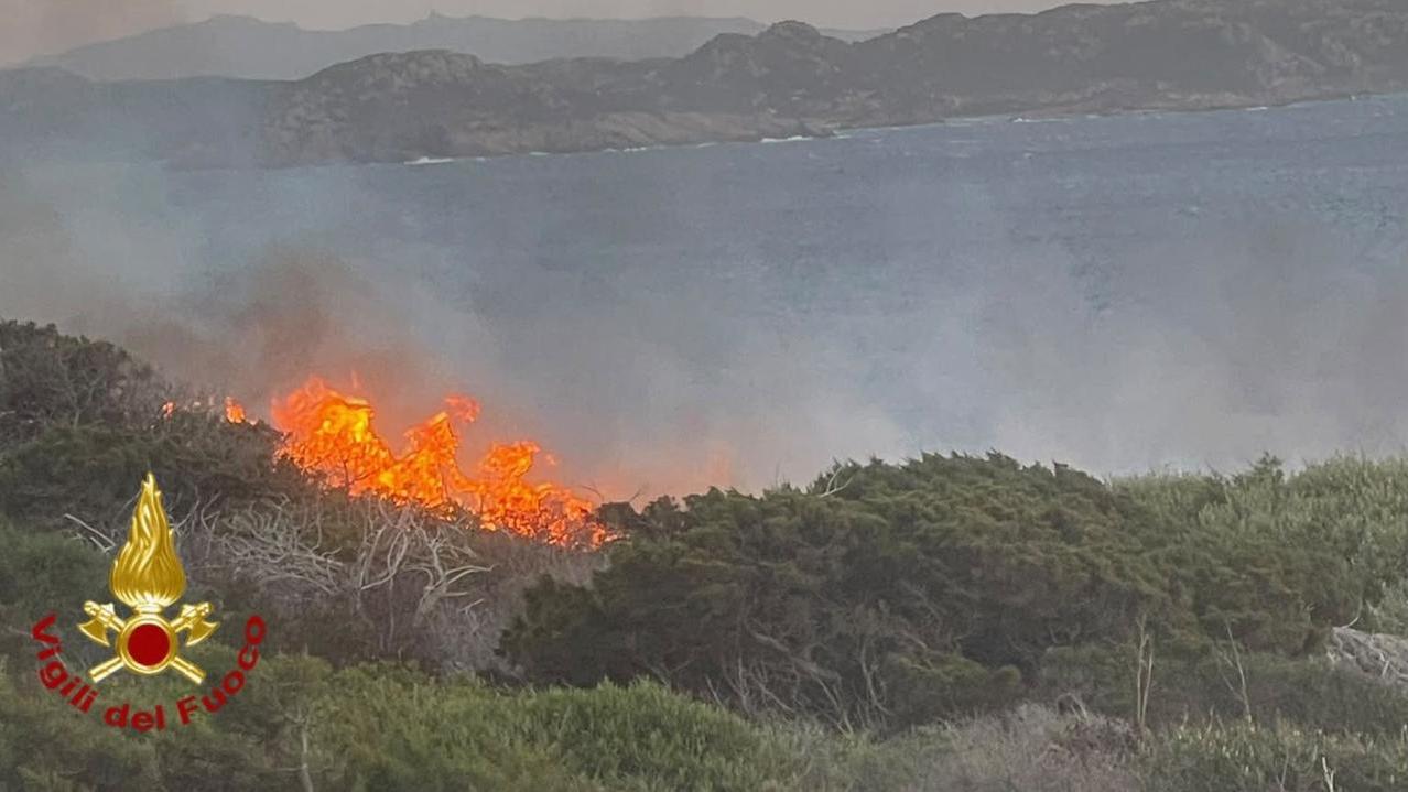 Paura nell’arcipelago della Maddalena: vasto rogo sull’isola di Santa Maria