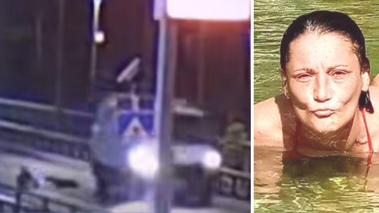 Il furgone (foto dal Tg Versilia di 50 Canale) e la vittima, Linda Martinucci