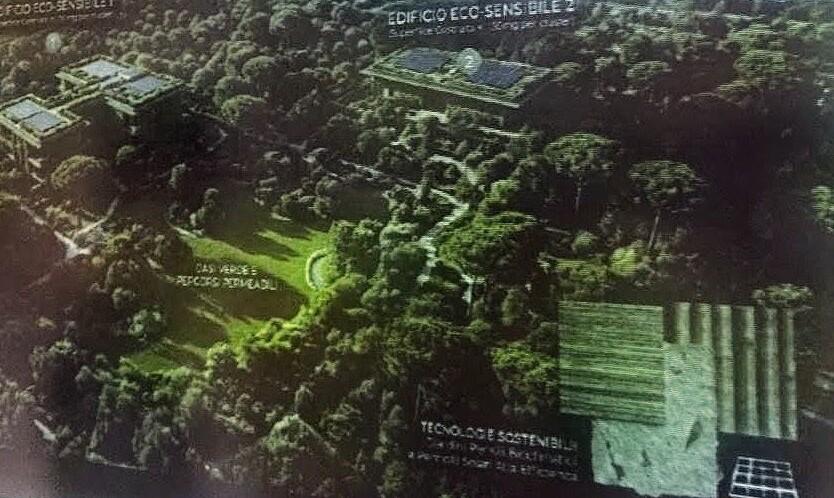 
	Una bozza di idea progettuale presentata da Frangerini per gli Orti di via Goito


