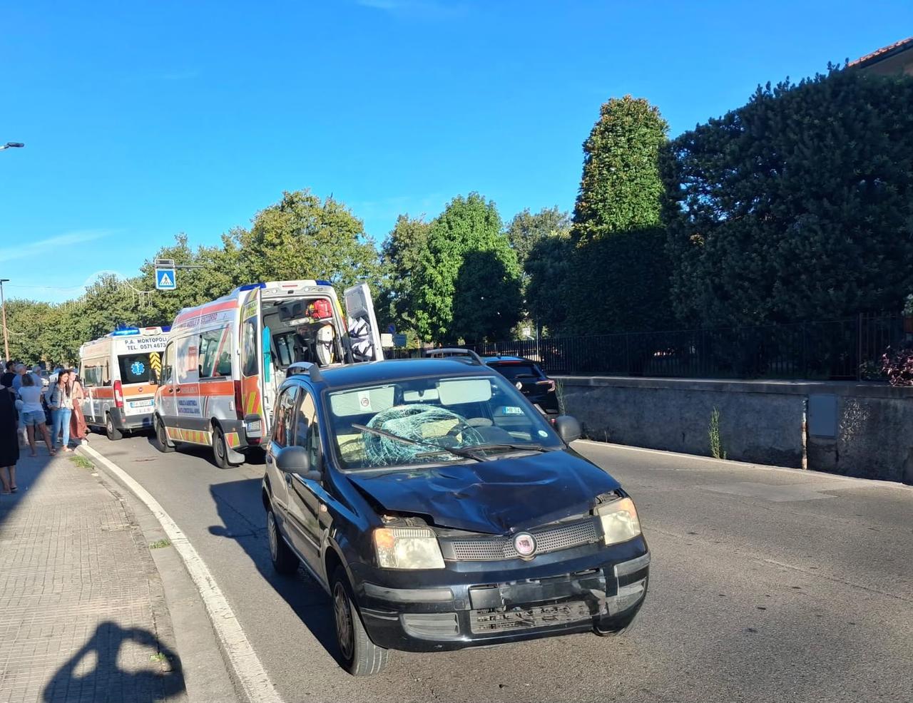 
	L'incidente mortale (foto Stick)

