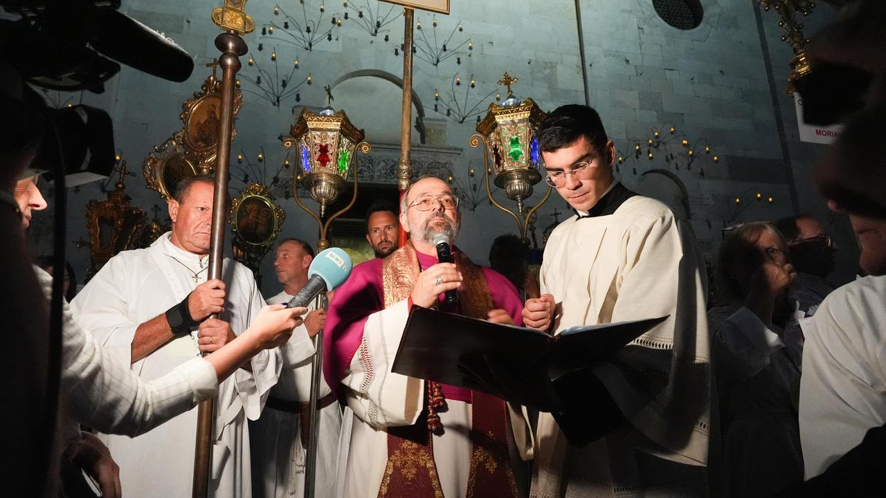 L'arcivescovo Paolo Giulietti (Foto Paolo Nucci)