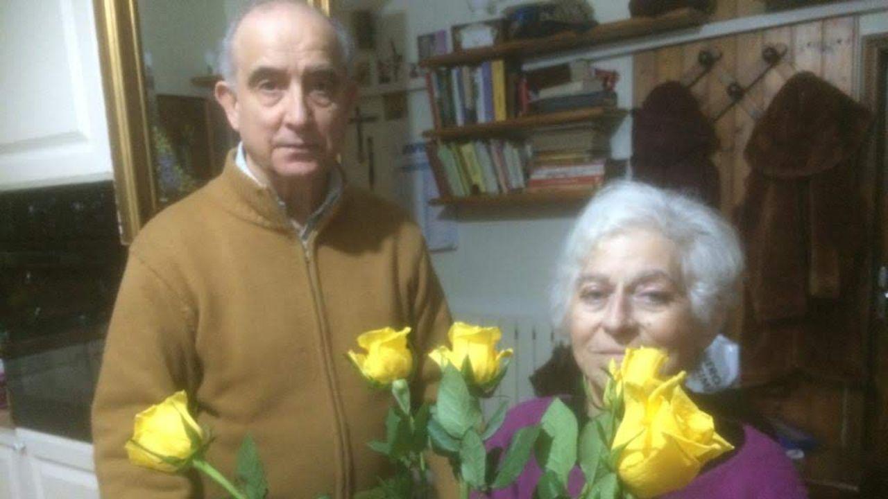 
	Enrico Beni con la moglie Stefania Stefanini

