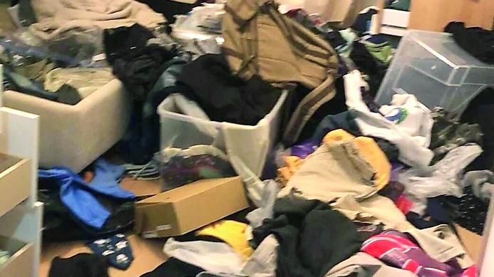 La casa messa a soqquadro